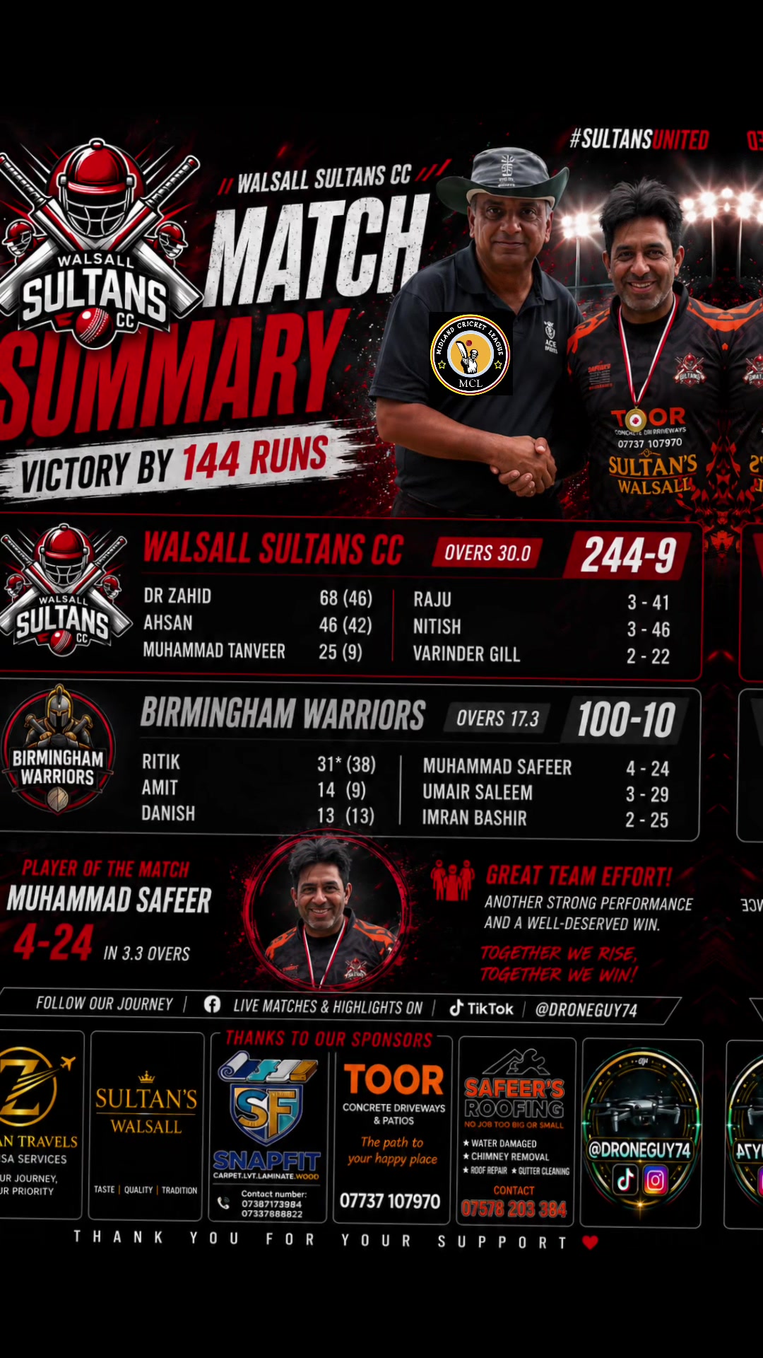 @Walsall Sultans cc
