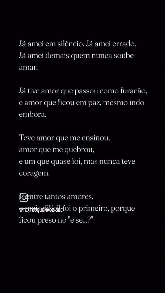 @Textos que n&atilde;o disse...