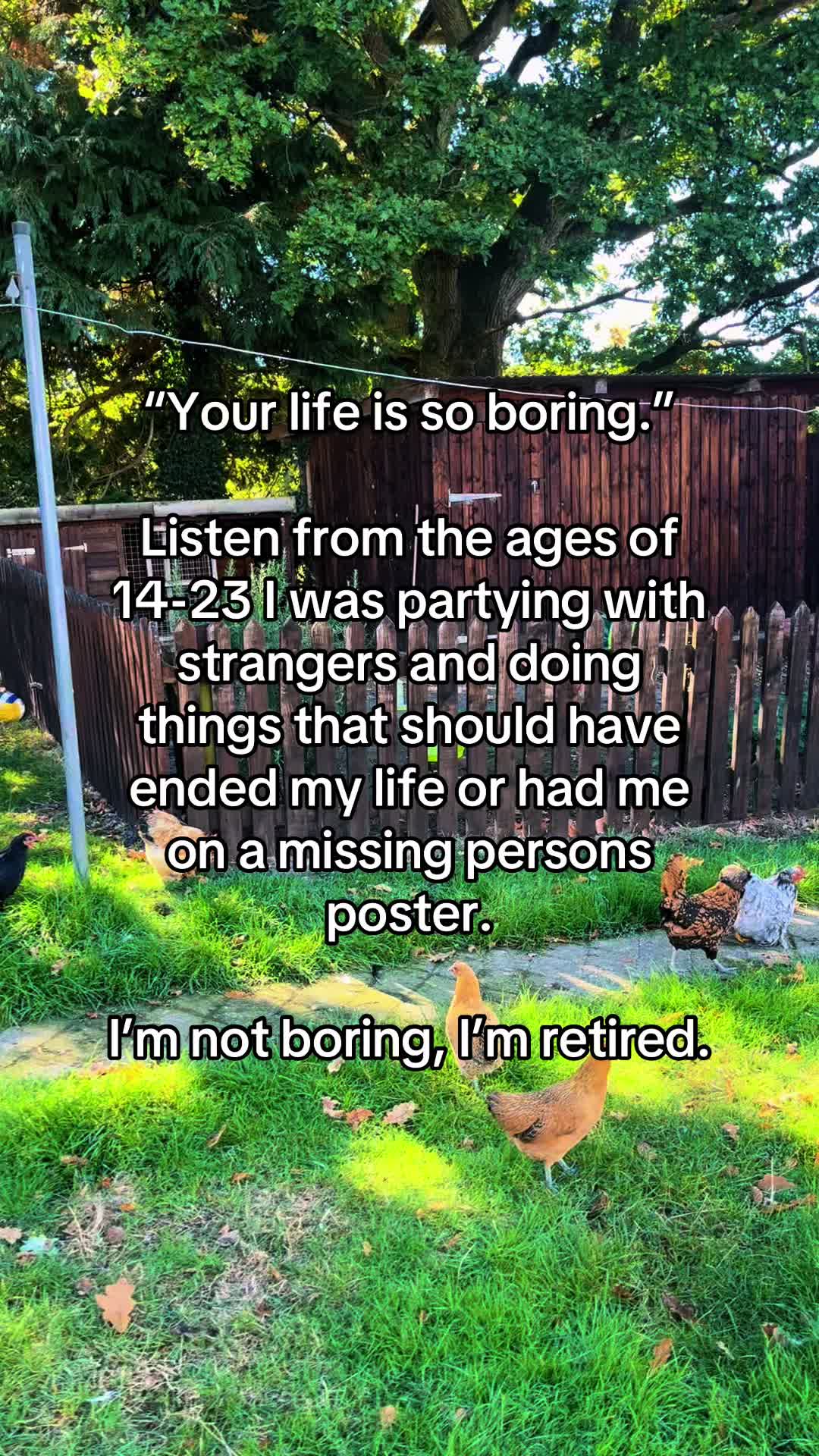 @Kerry and the chickens