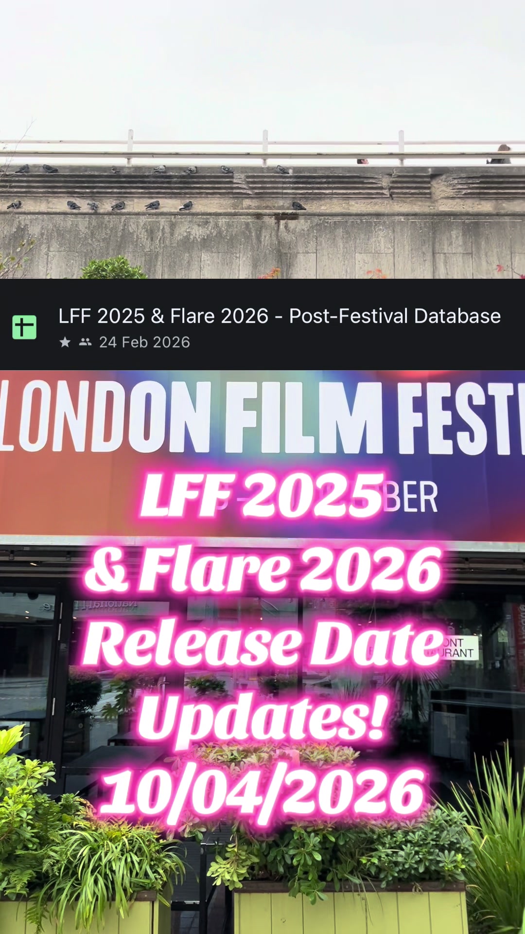 @London Cinema Guide 🍿