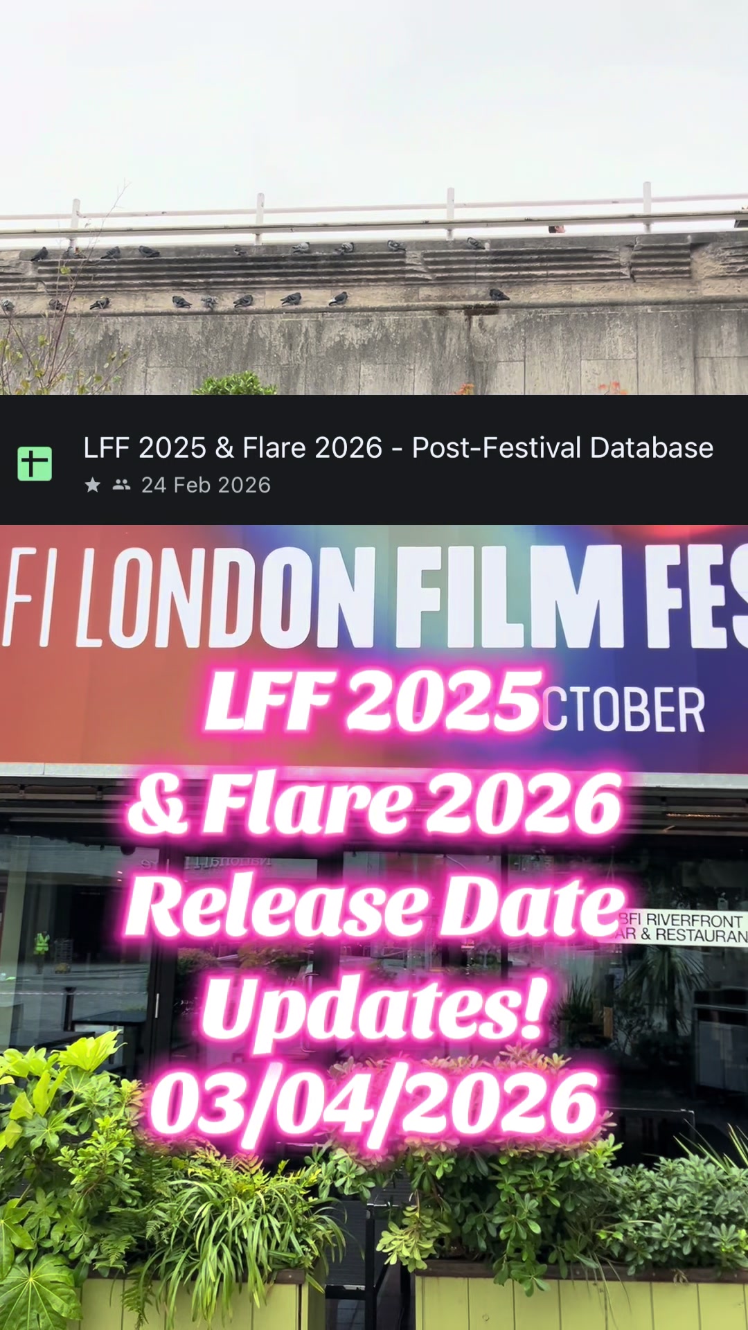 @London Cinema Guide 🍿