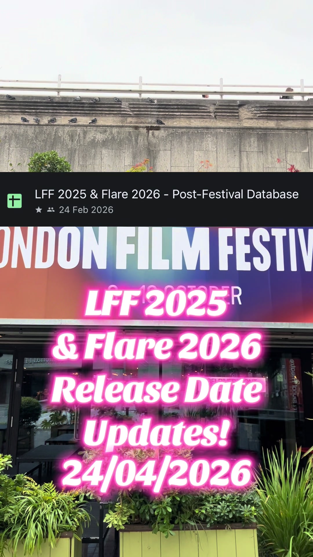 @London Cinema Guide 🍿