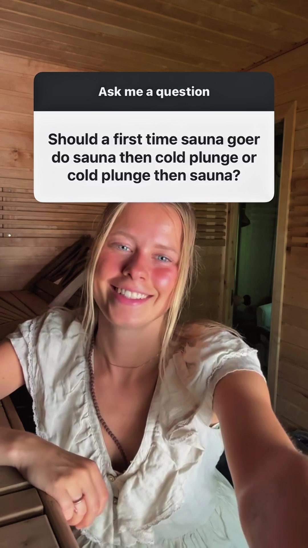 @Nina in Sauna