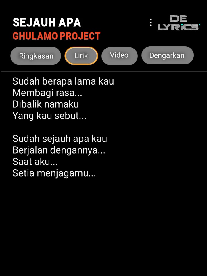 @DE LYRICS