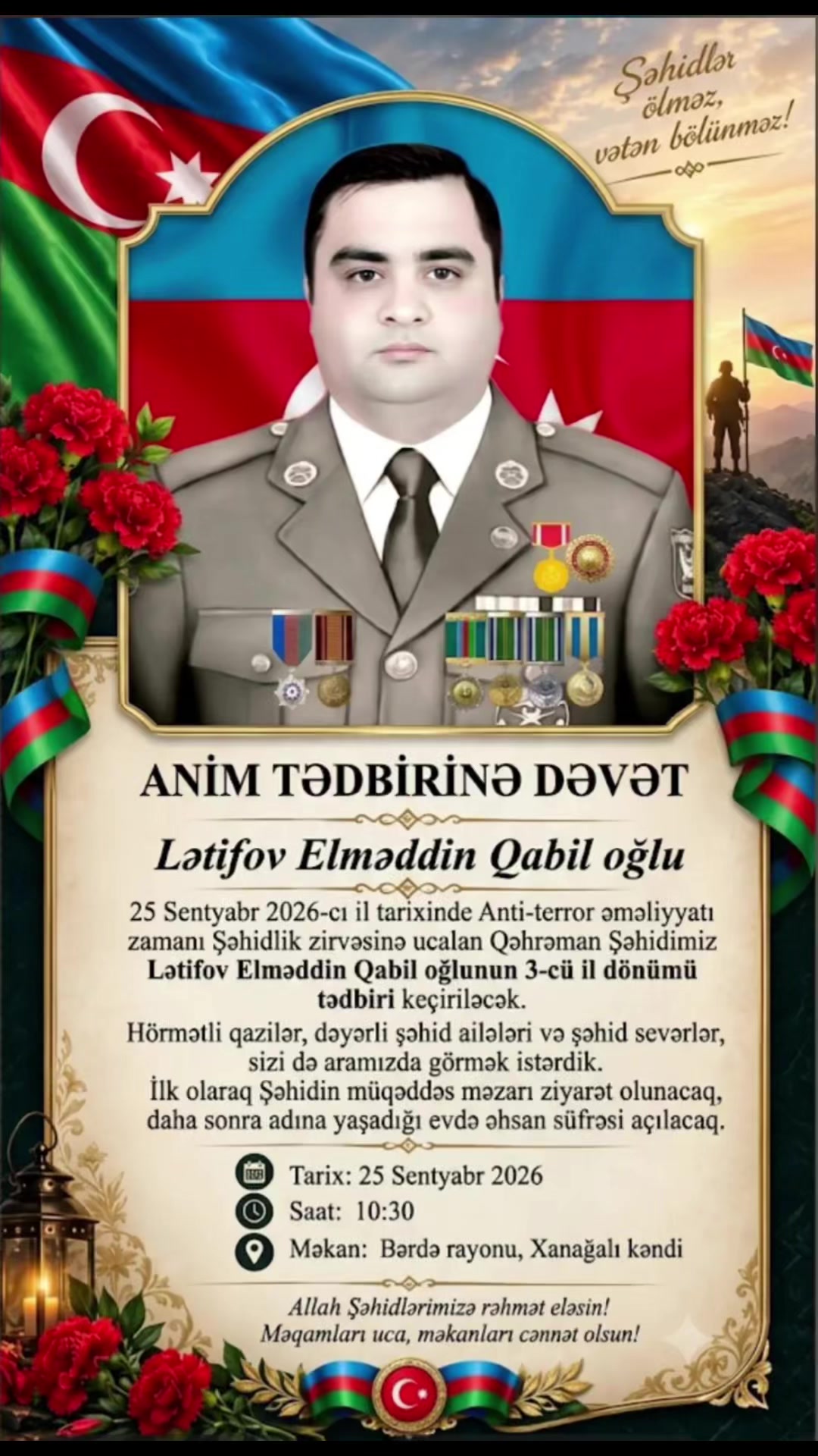 @ŞƏHİDLƏR ÖLMƏZ VƏTƏN BÖLÜNMƏZ