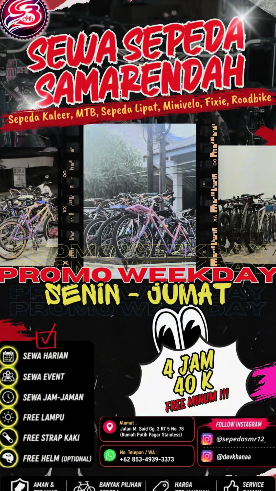@SEWA SEPEDA SAMARINDA
