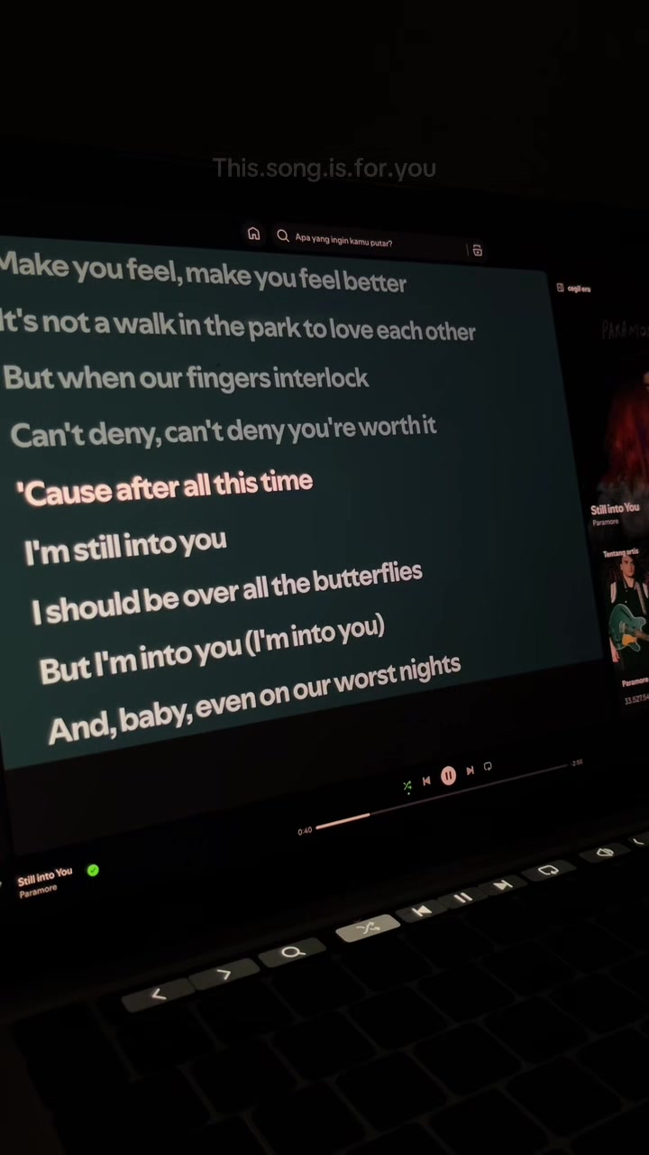 @this song is for you