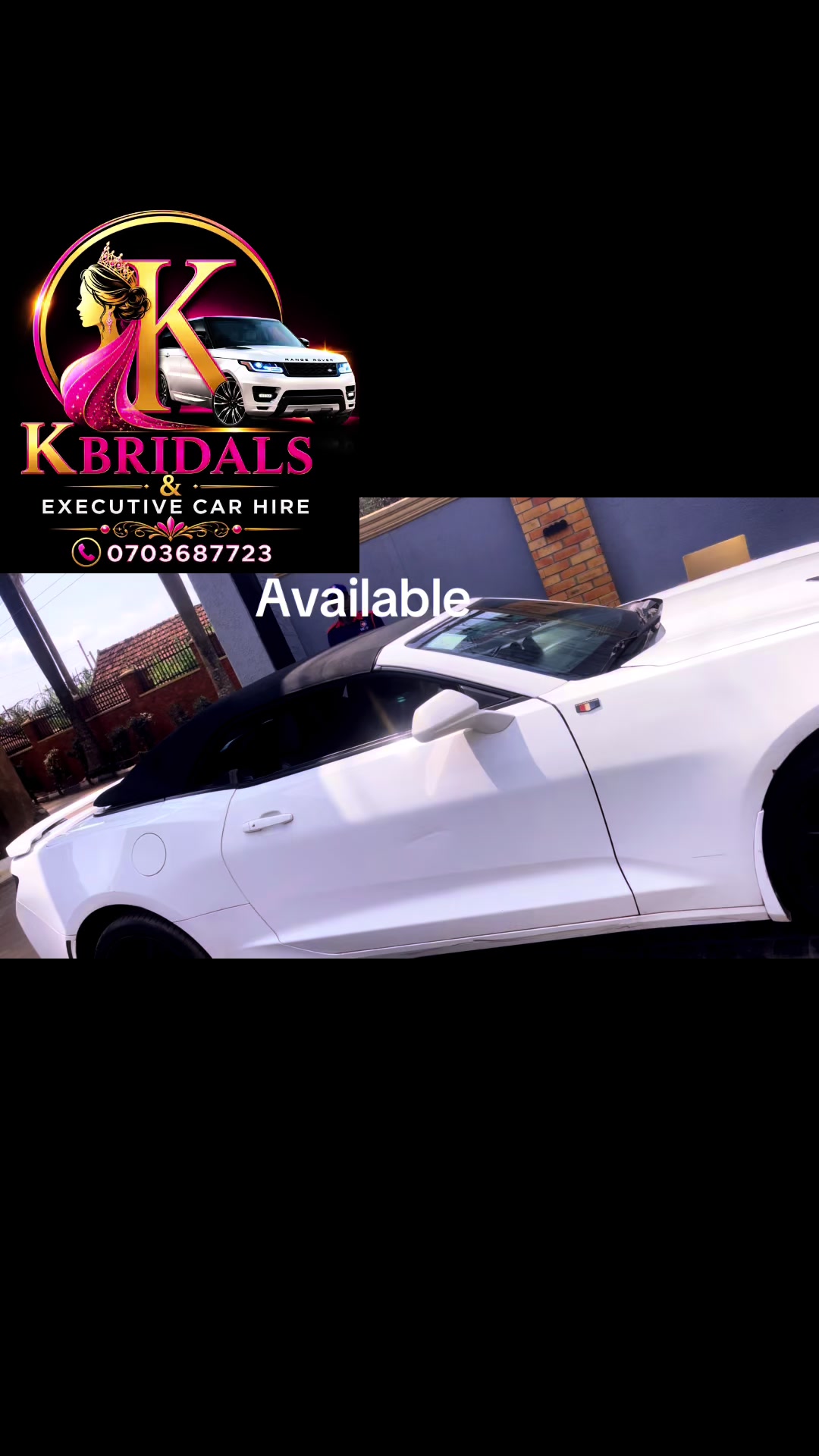 @Kbridals&executive car hire