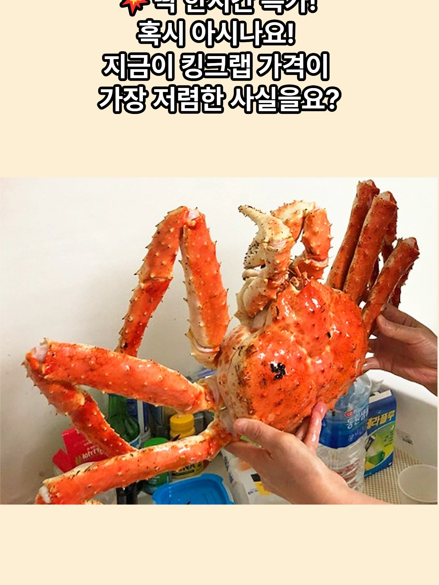 @킹크랩 대게 동해수산유통