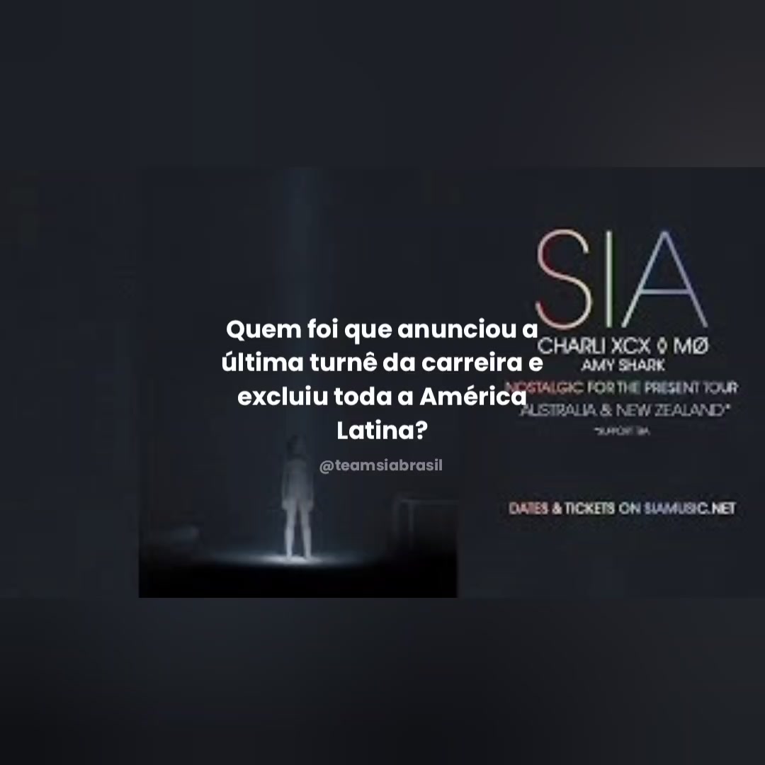 @Team Sia Brasil 🇧🇷