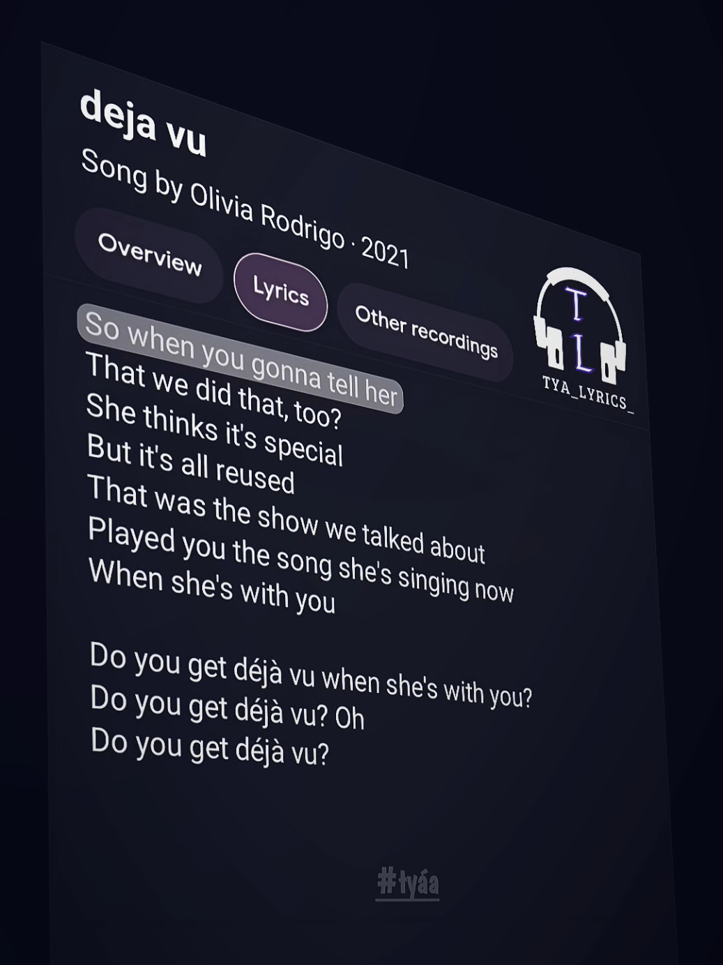 @ty&aacute;a🎧🎶