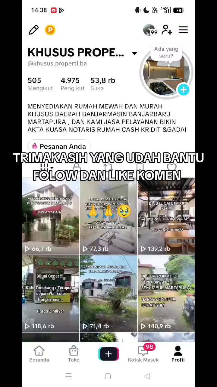 @KHUSUS PROPERTI BANJARBARU