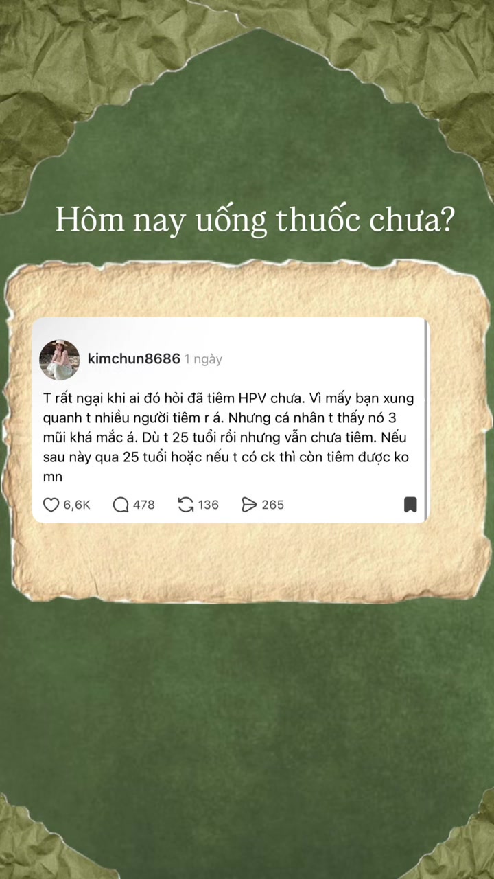 @Hôm nay uống thuốc chưa?