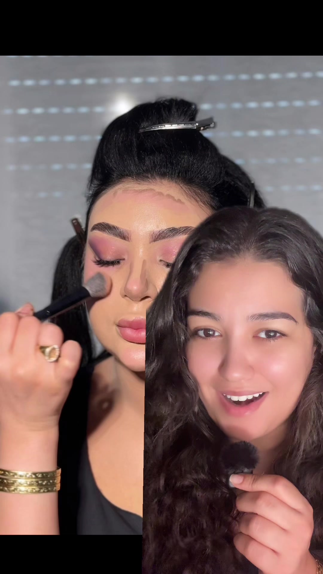 @With huda makeup artist