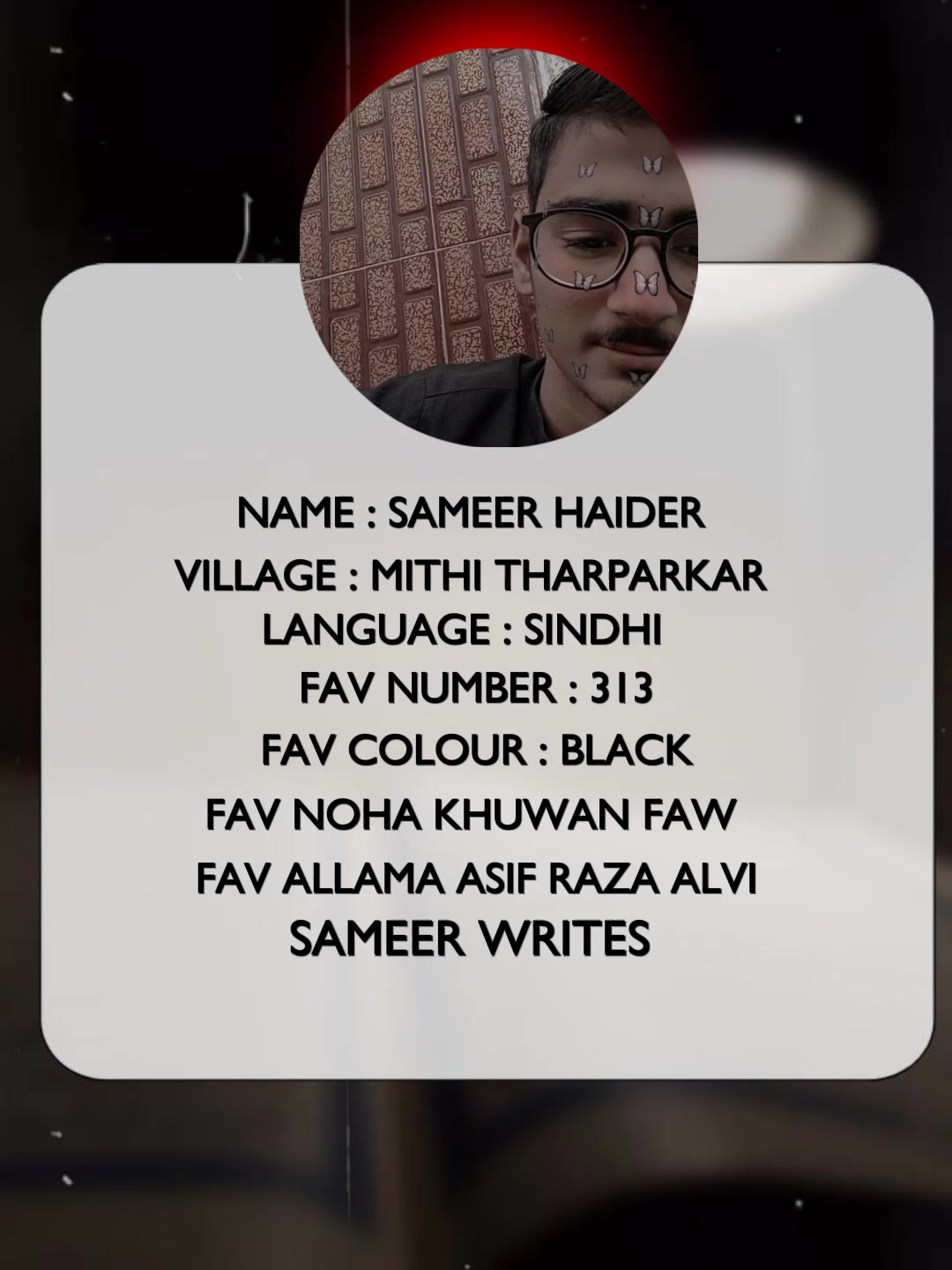 @SAMEER WRITES
