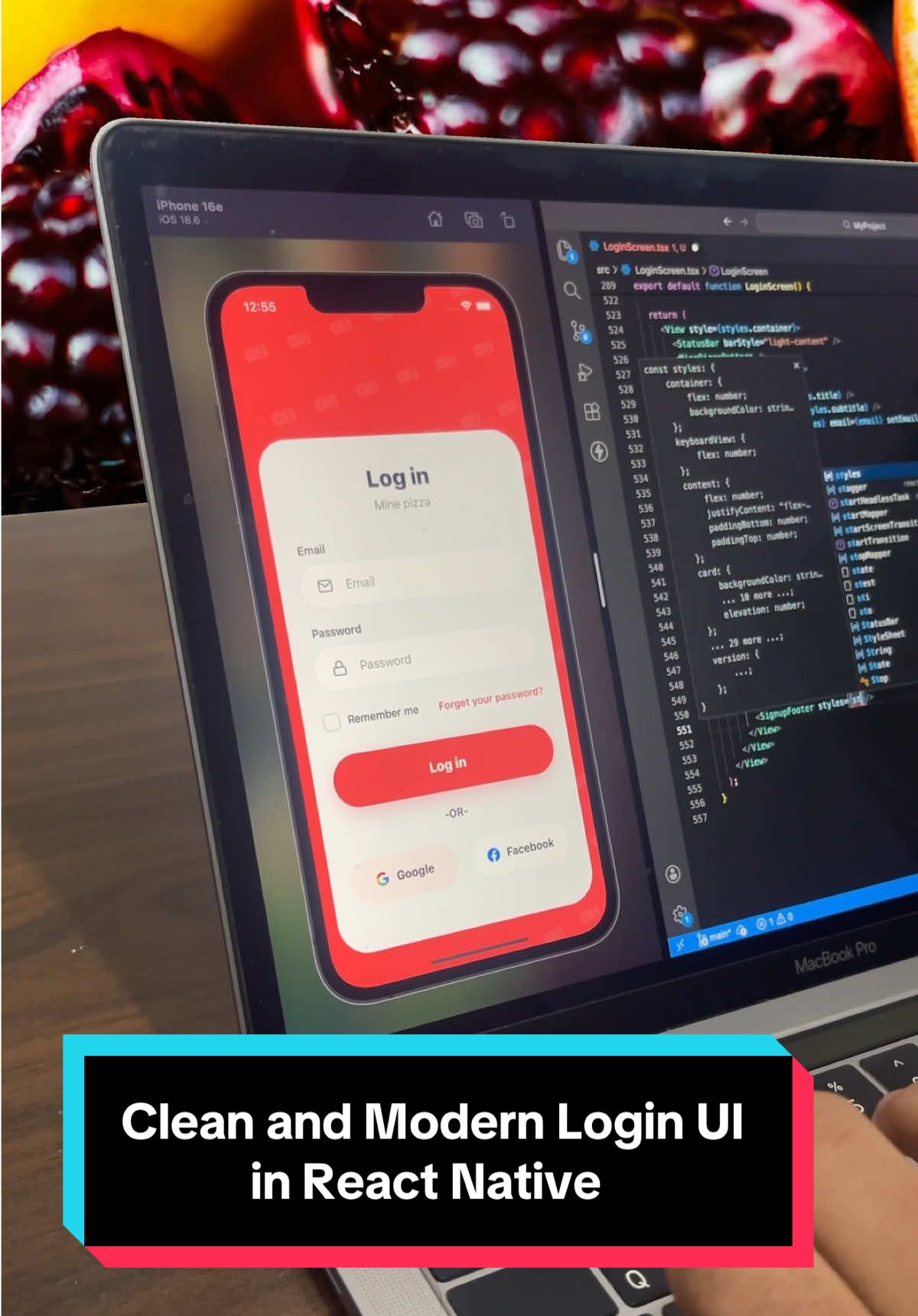 Clean and Modern Login UI in React | Khalil Developer (@khalil_developer)