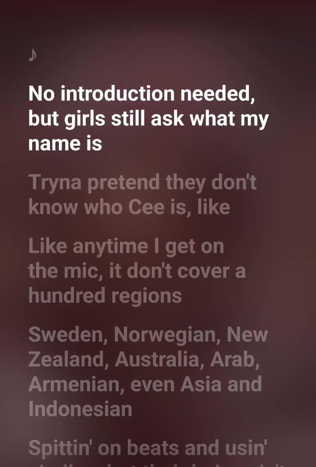 @Lyrics Song