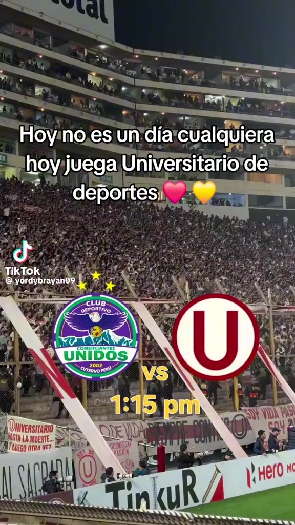 @UNIVERSITARIO ❤️💛