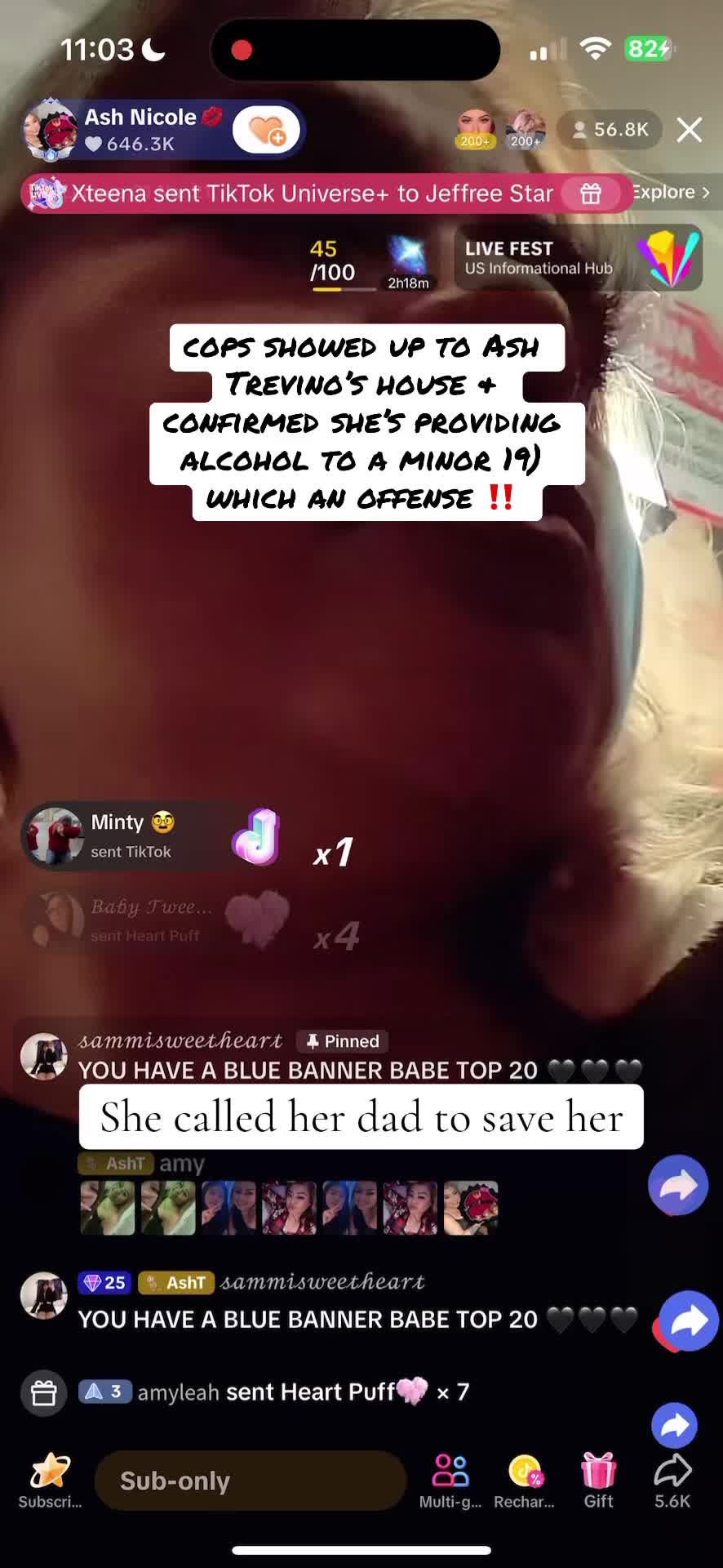 Cops showed up at Ashley Trevino’s | Caughtin4K📹 (@wesawthat1)