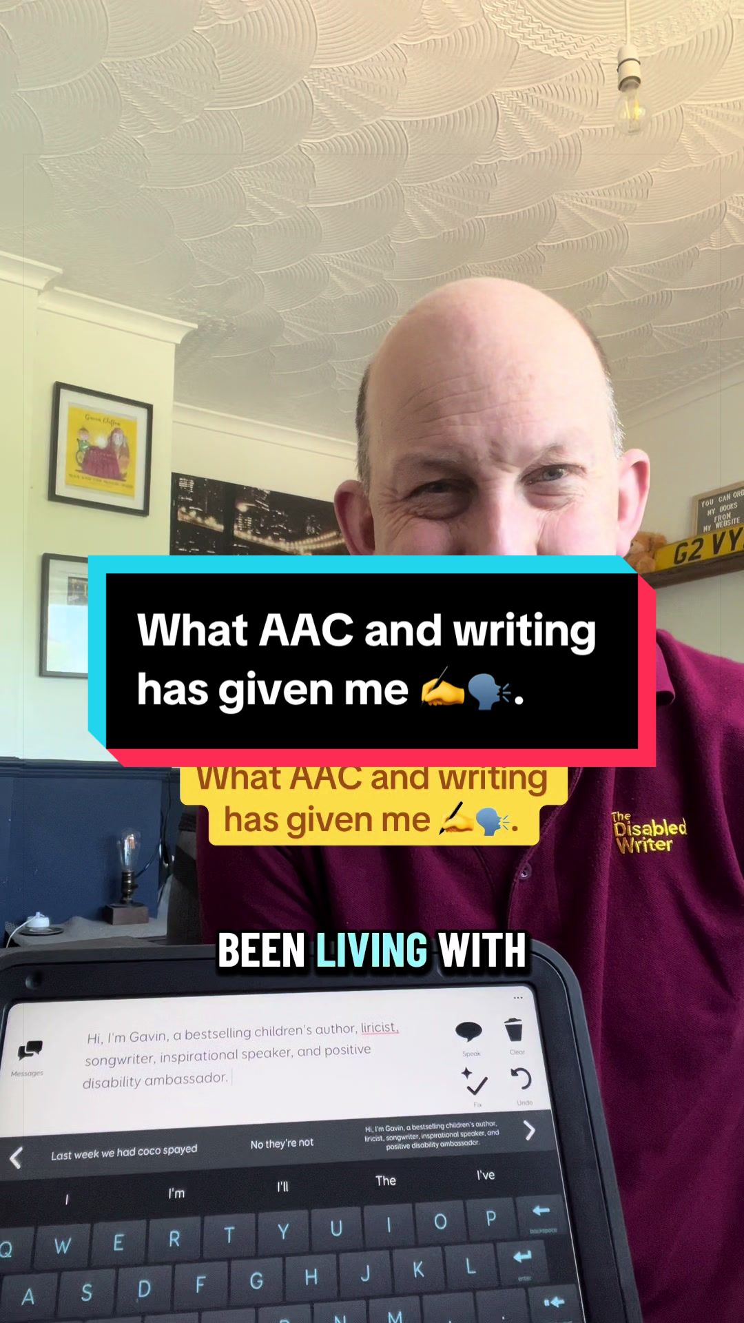 @Gavin Clifton Disabled Writer