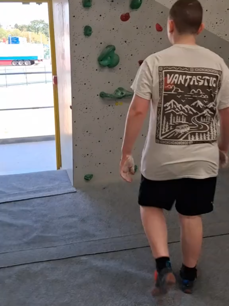 @father son and chalk