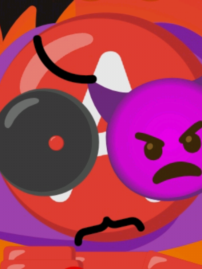 @Emoji cat purple orange