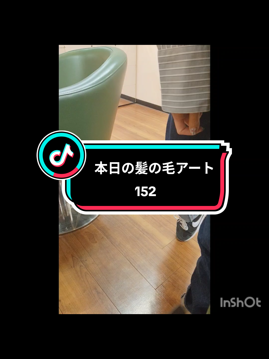 @髪の毛アートをつくる美容師