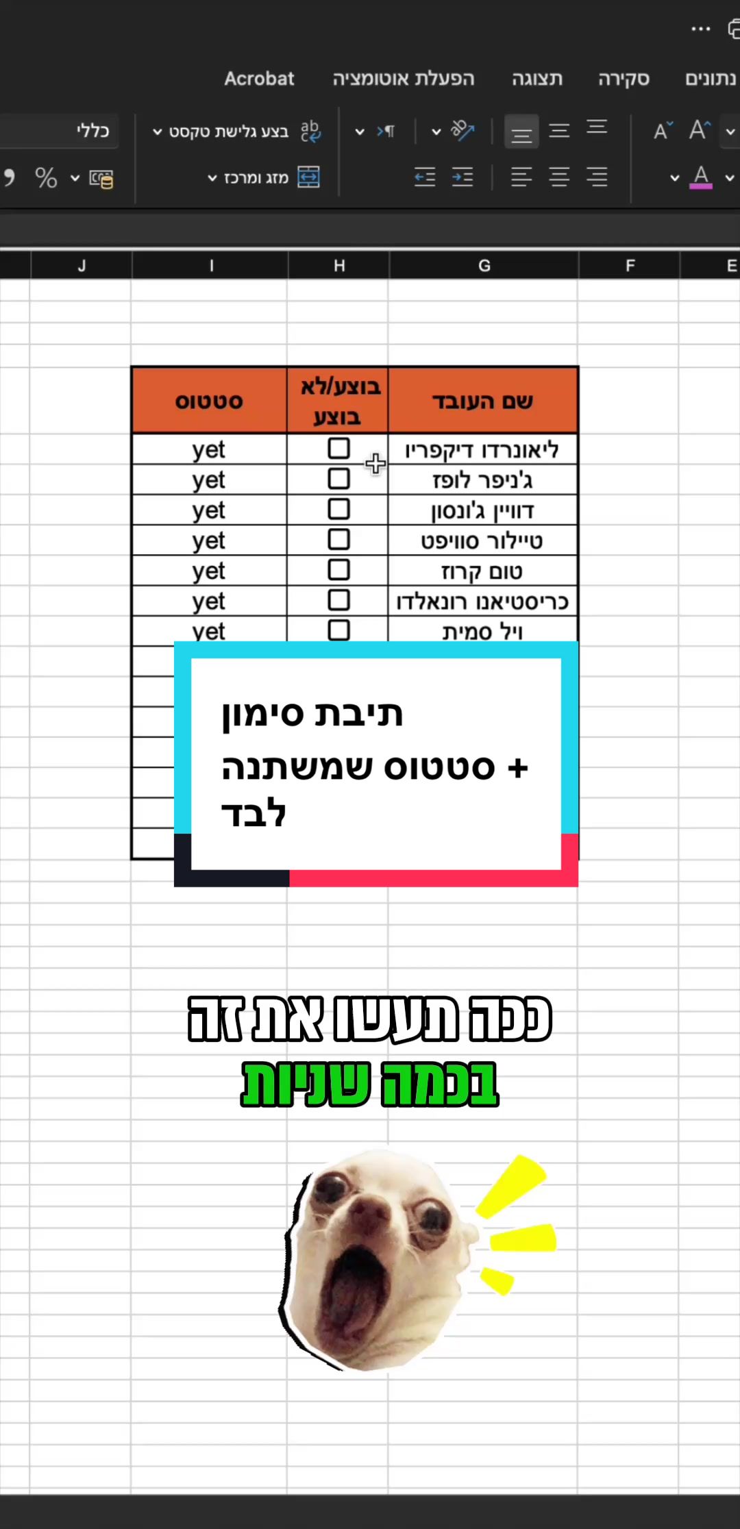 @סדנאות אקסל לארגונים
