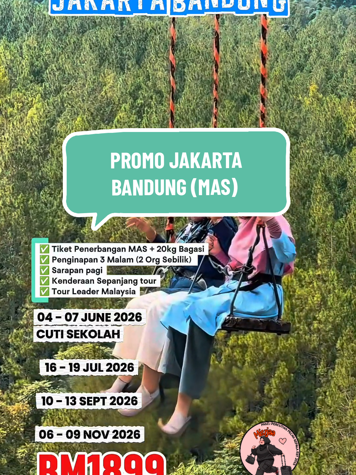 @Miszjaa Jual Pakej Percutian