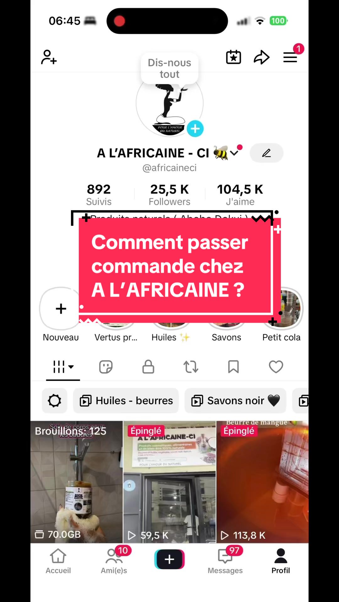 @A L’AFRICAINE - CI 🐝