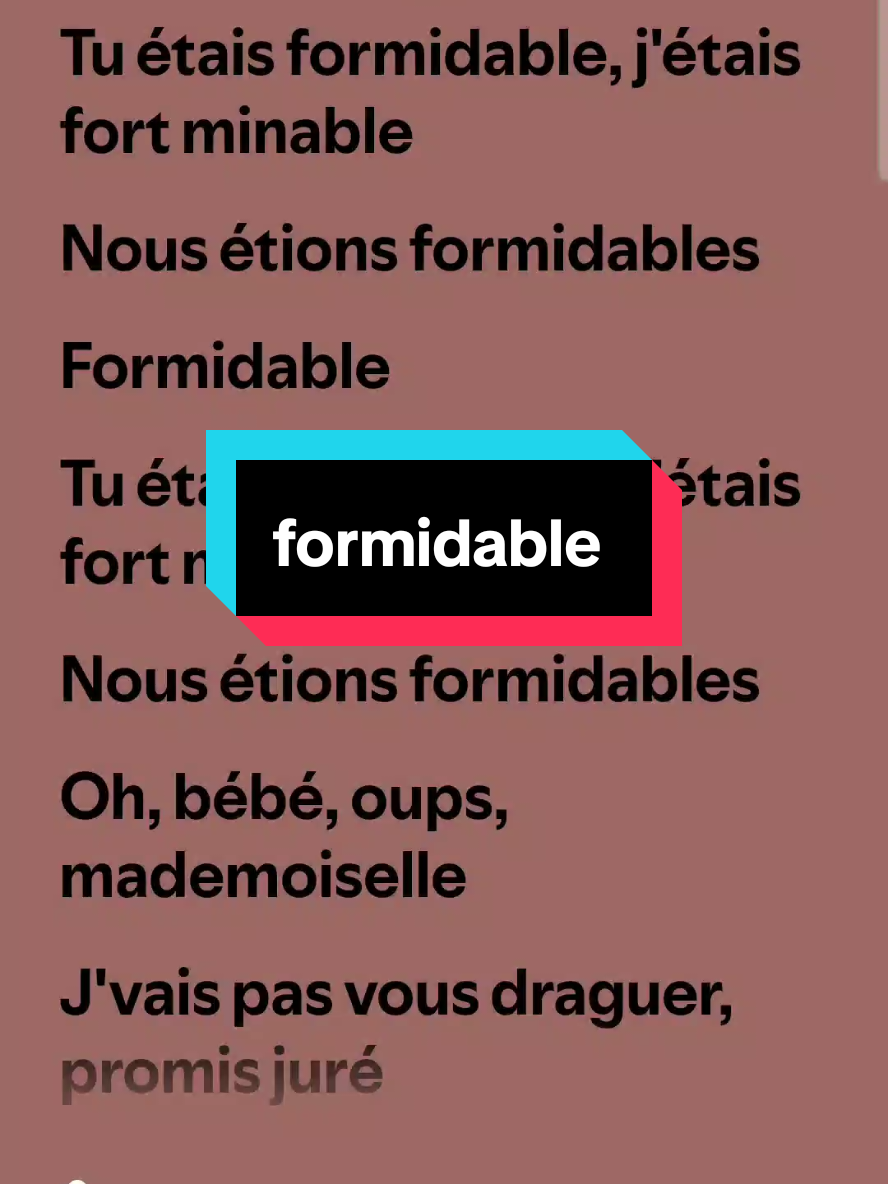 @Parole des chansons