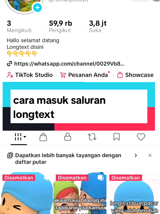 @saluran longtext dibio 💐
