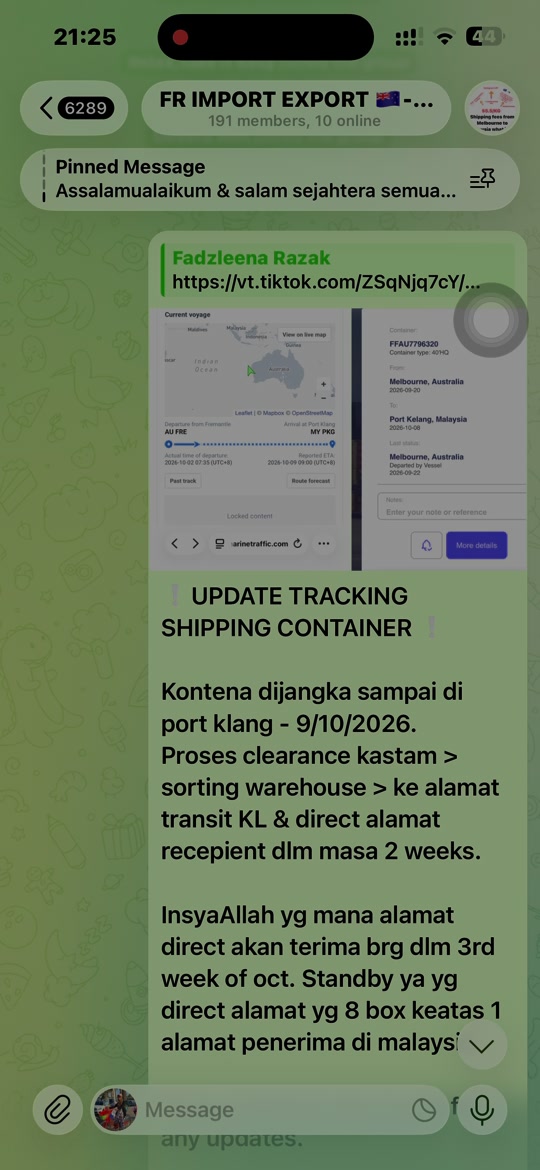 @🇲🇾📦Melbourne Malaysia🚢🇦🇺