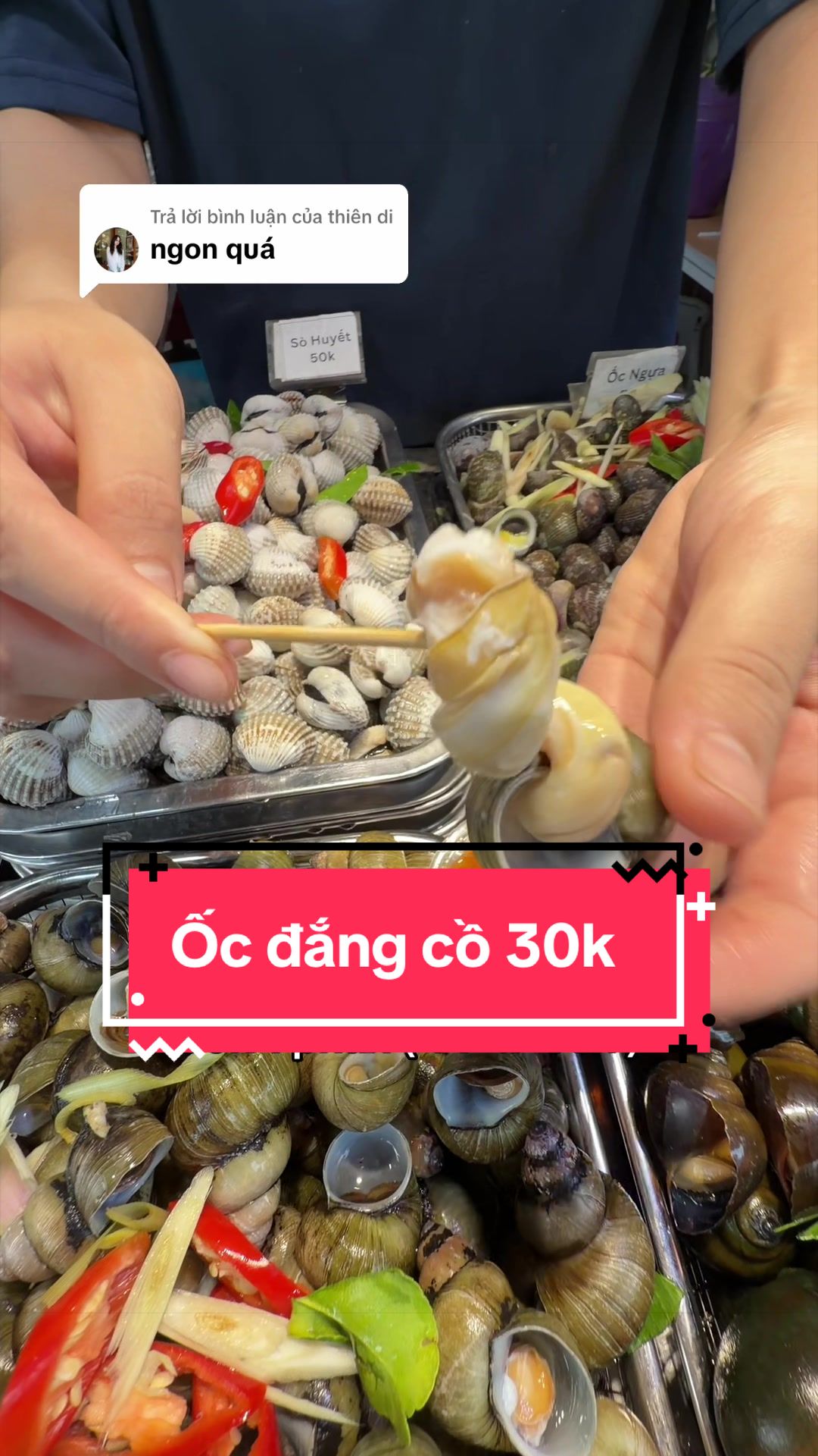 @Ốc hấp lá chanh 30k take away