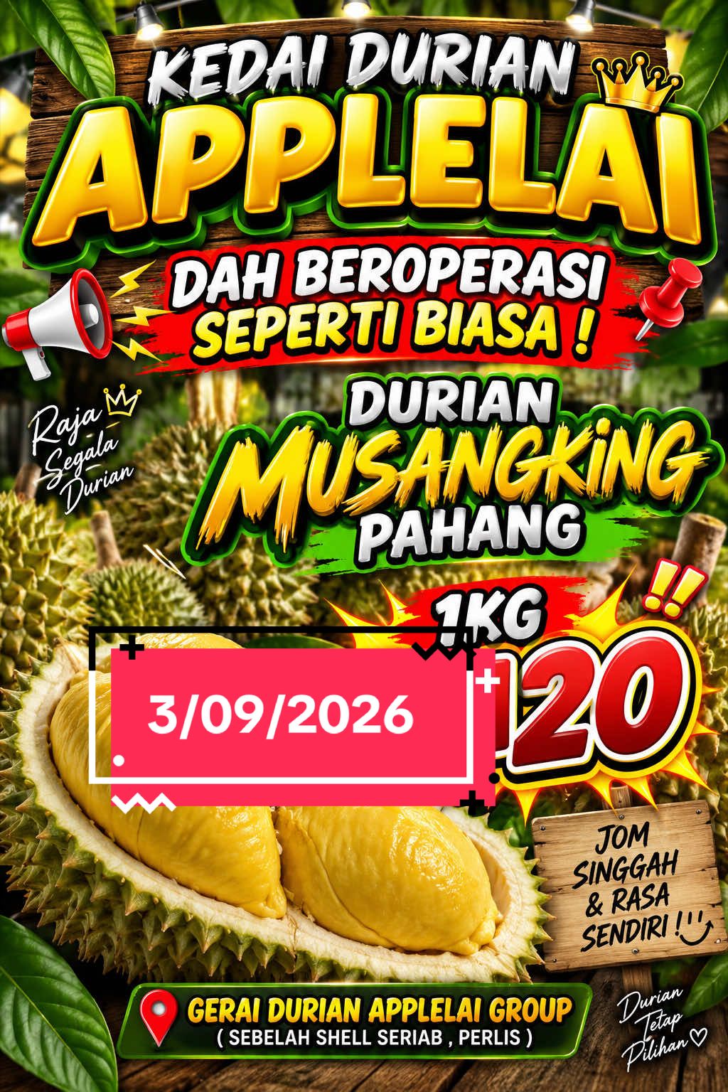 @Gerai Durian Murah Perlis 🇺🇦