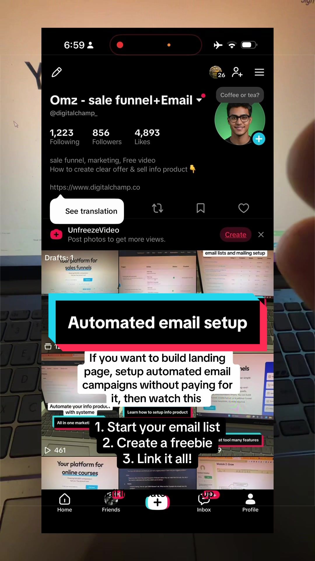 @Omz - sale funnel+Email