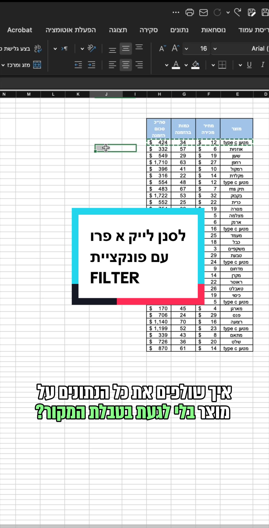 @סדנאות אקסל לארגונים