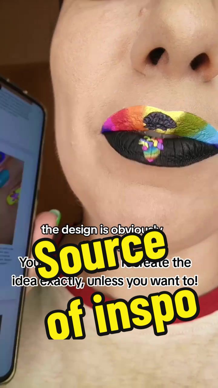@TheMirrorBeauty lip art 💋🌈💄