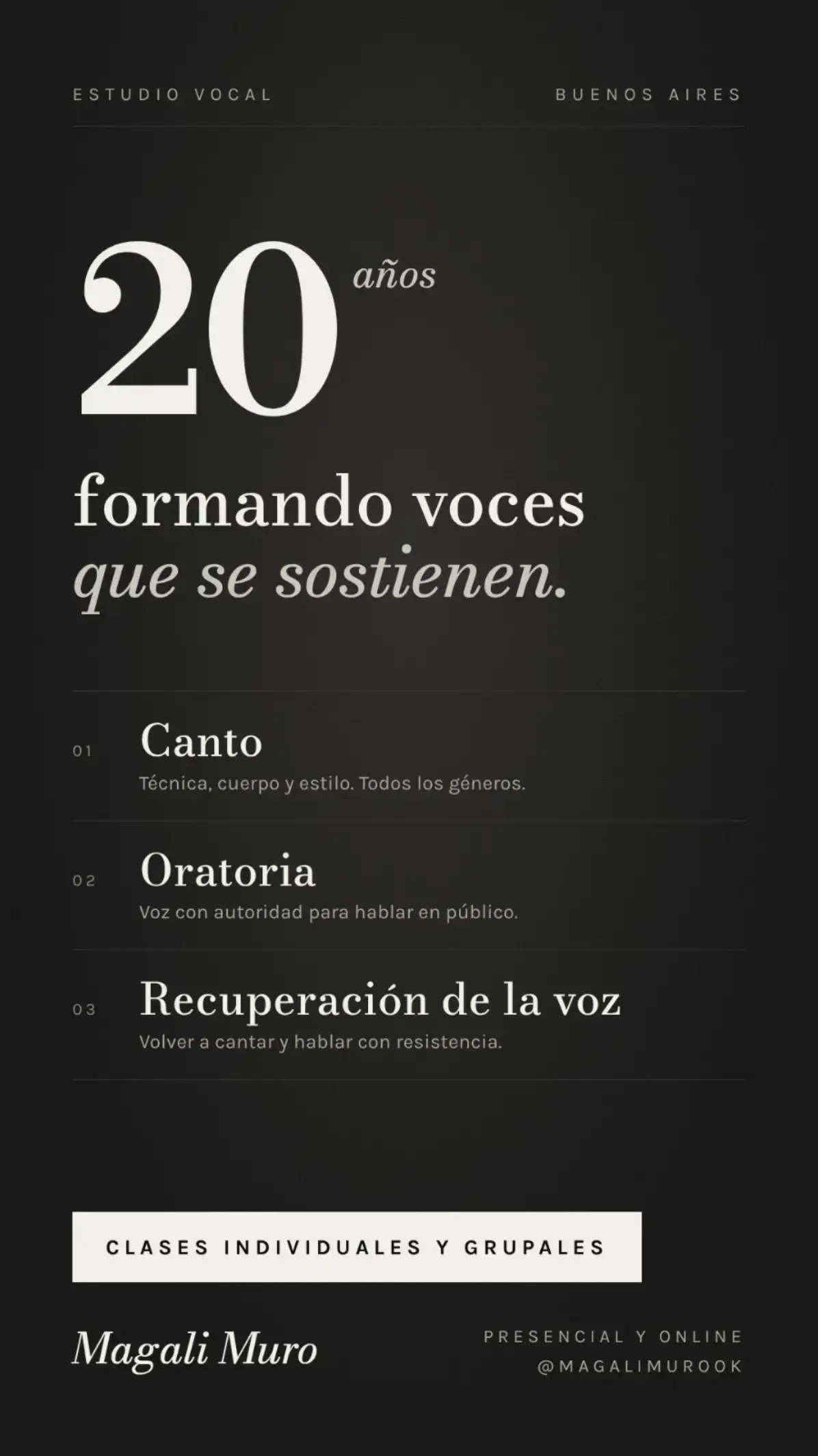 @Clases de canto - Magali Muro