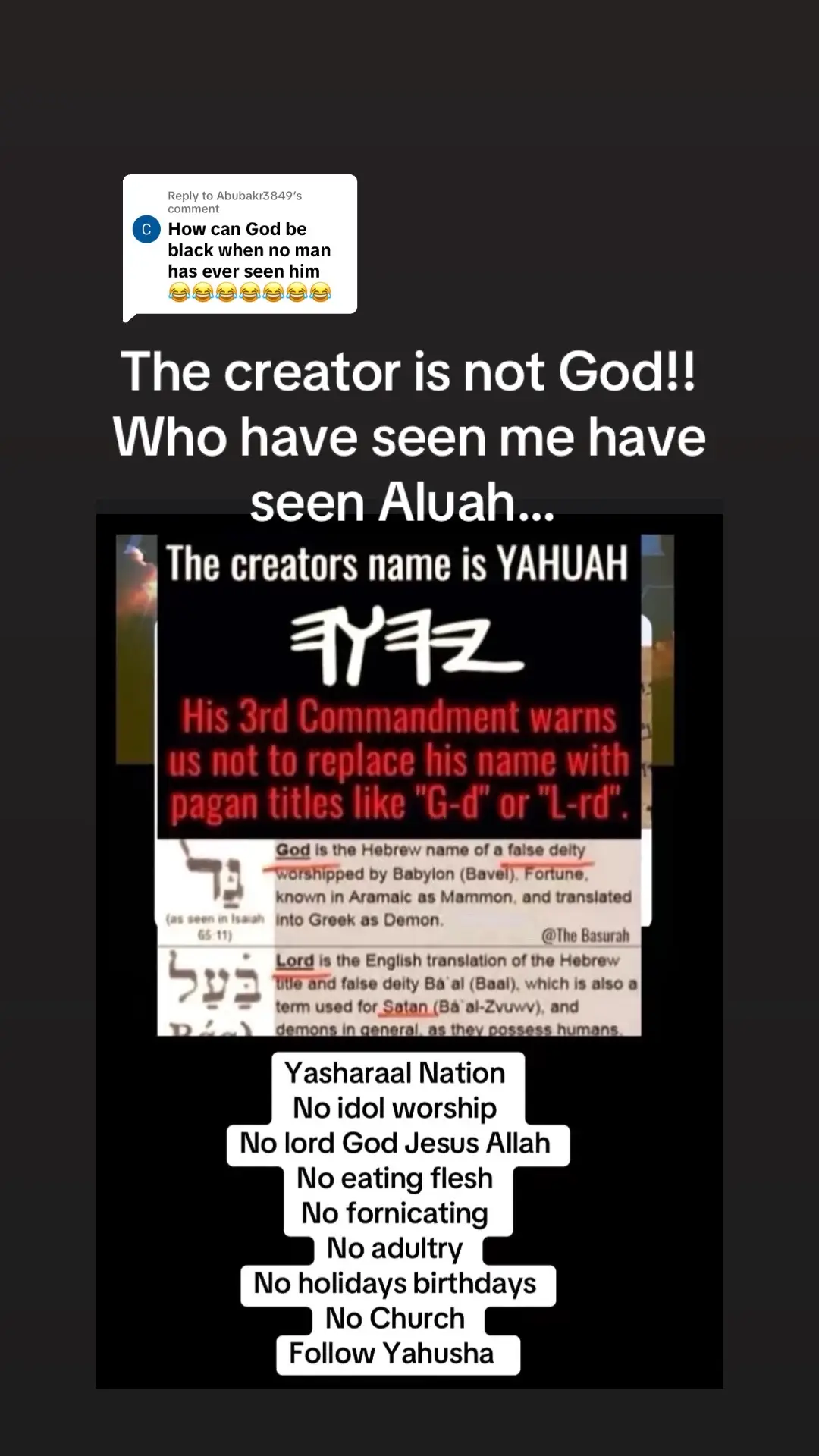 @Yahusha the man