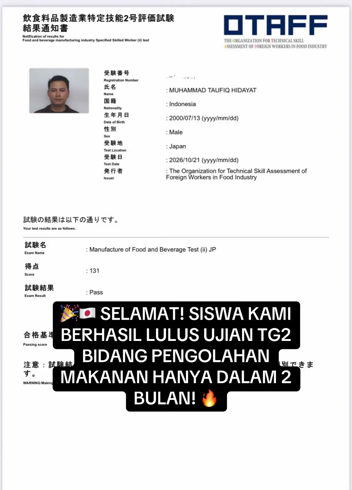 @Lulus TG2 Sambil Kerja
