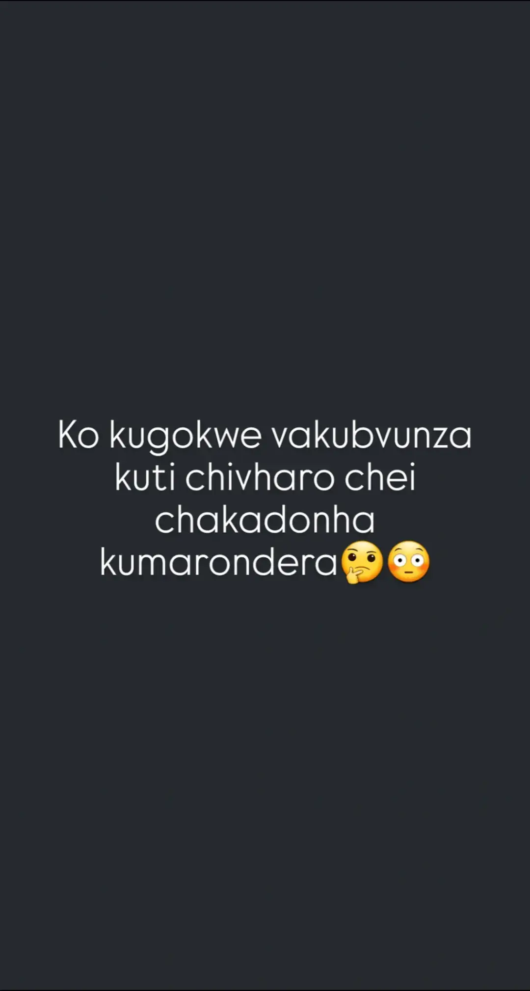 @Blessing Nhamo