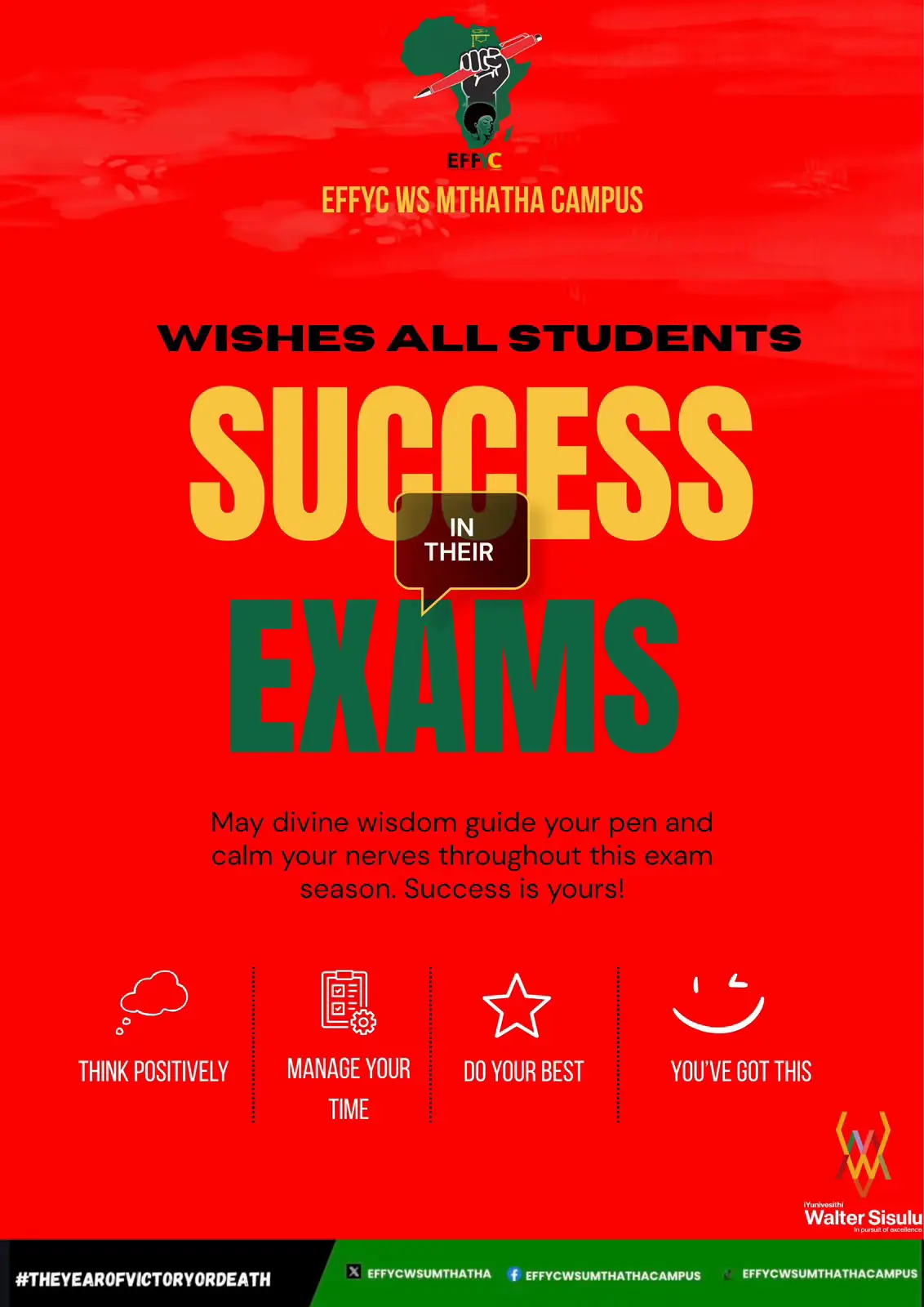 @EFFYC_WSU_MTHATHA Campus
