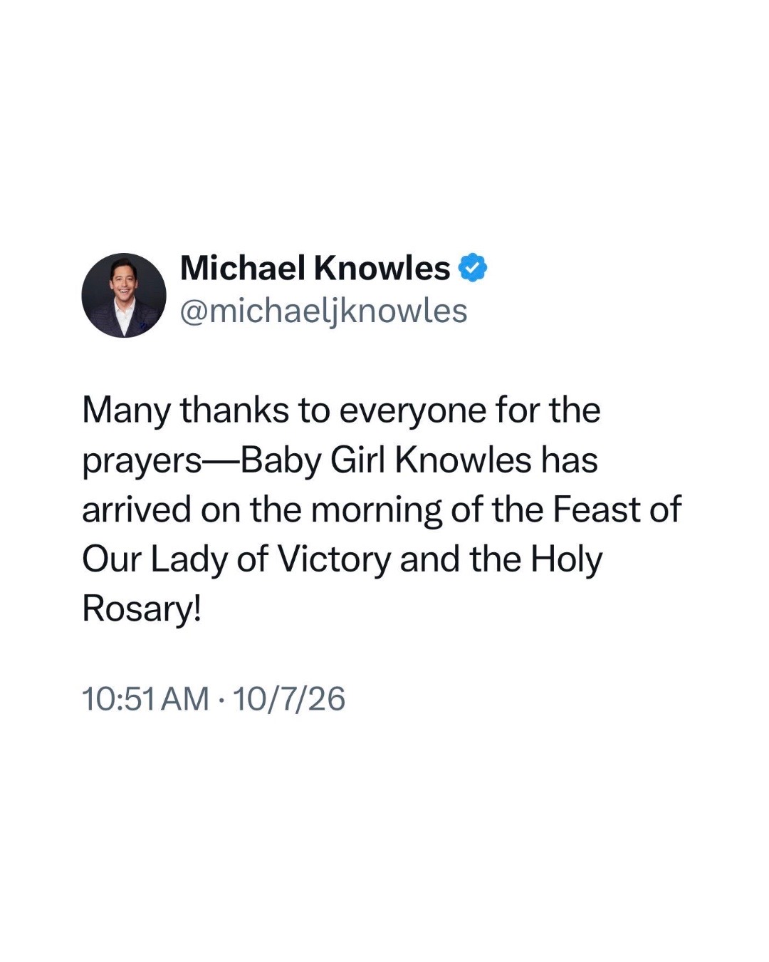 @Michael Knowles