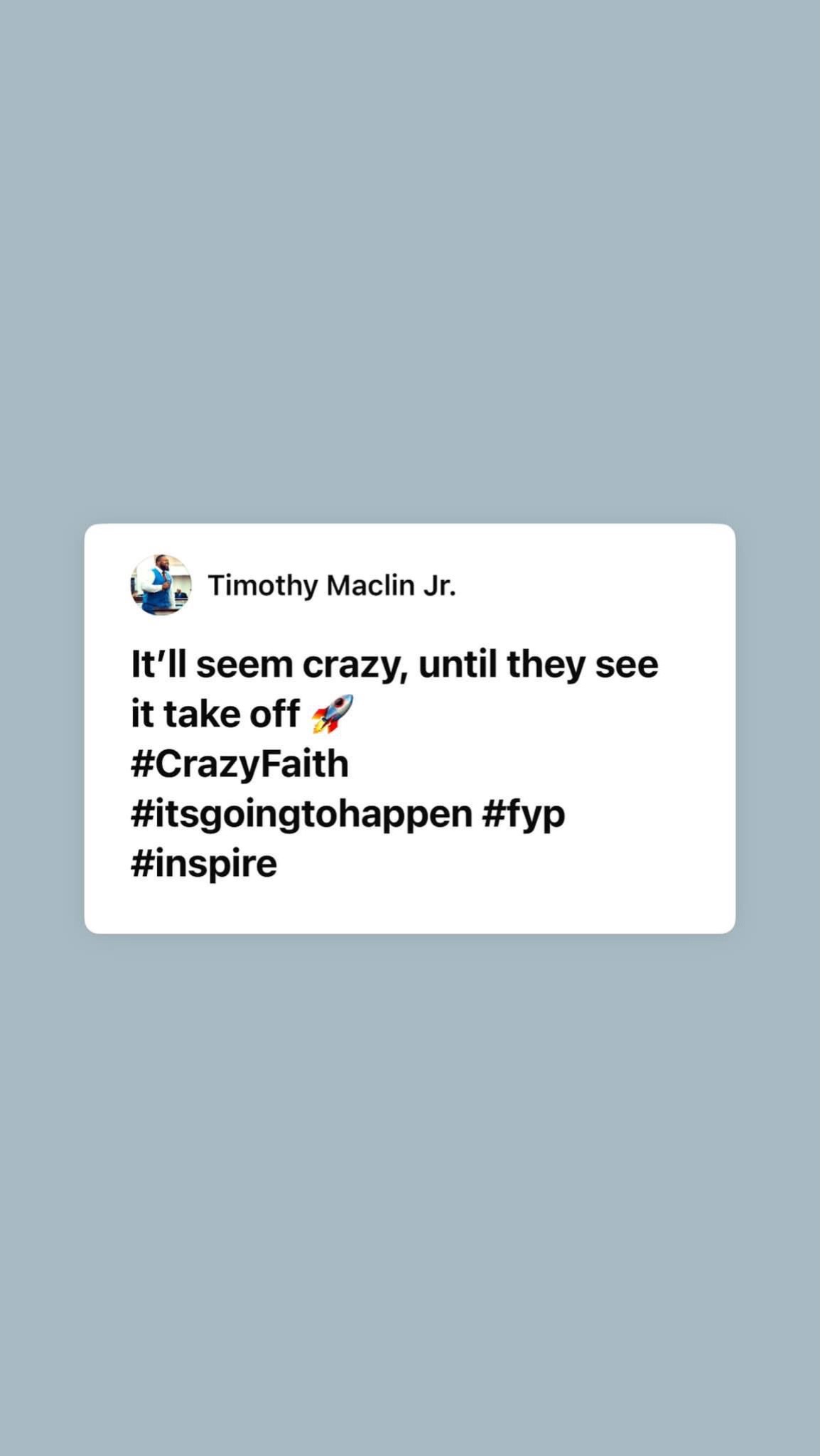 @Tim Maclin Jr.