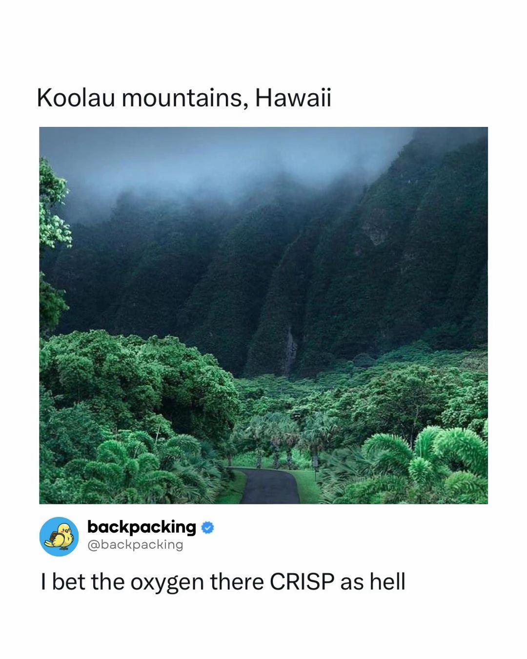 @Backpacking