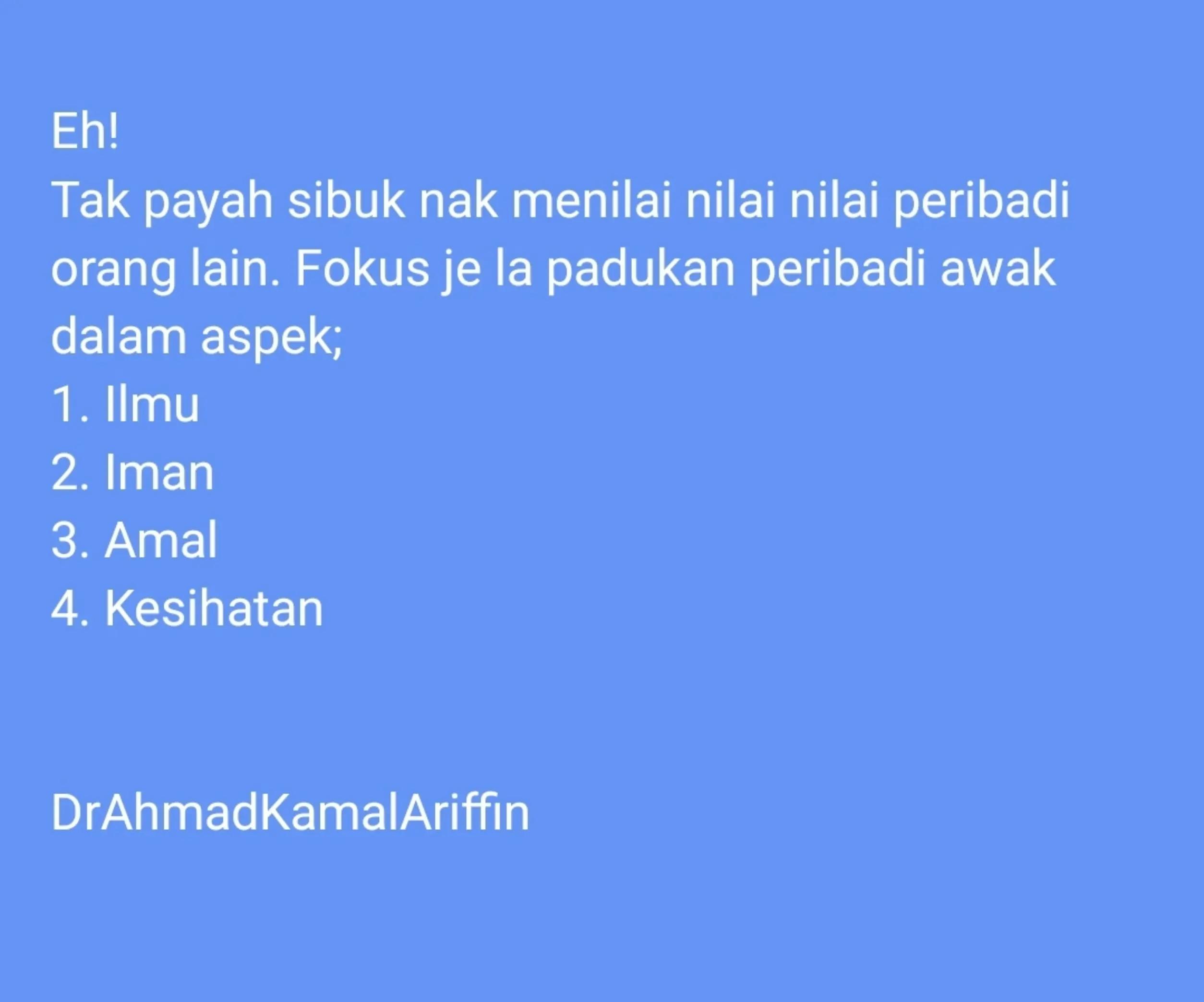 @Dr. Ahmad Kamal bin Ariffin