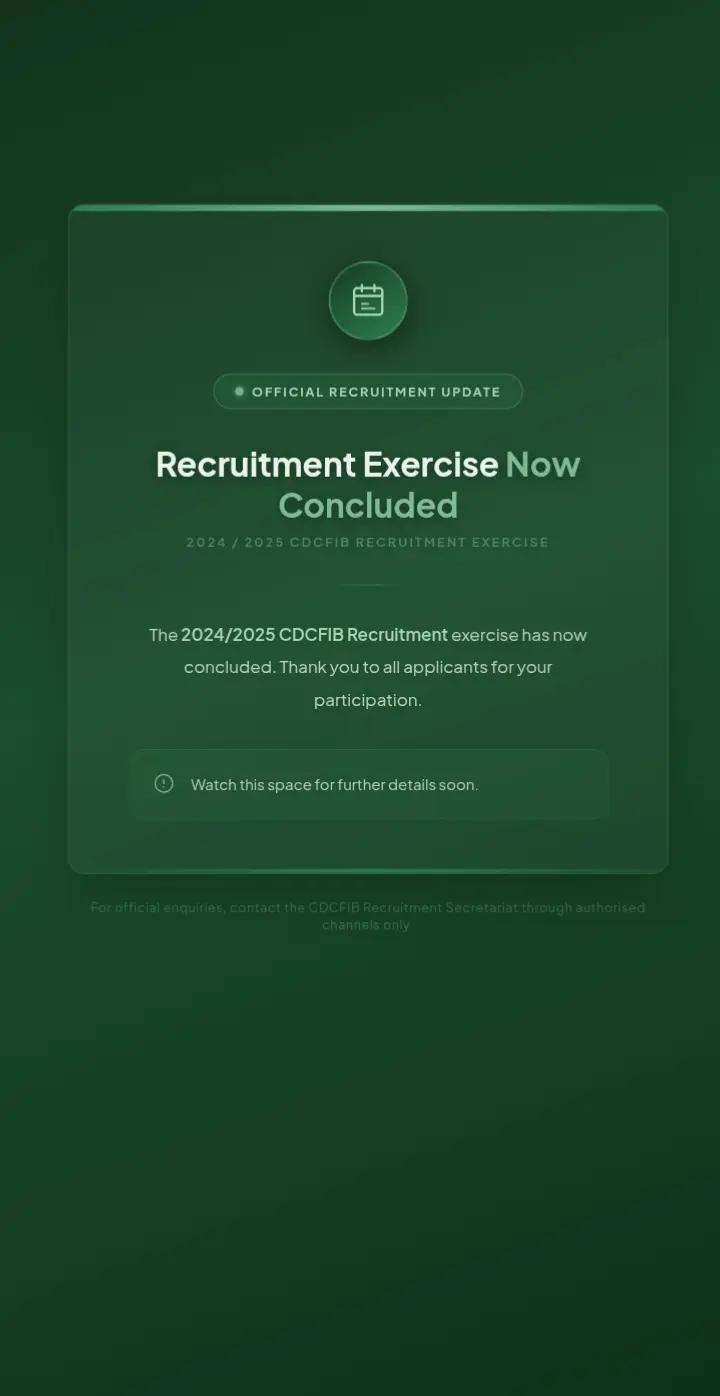 @N I S Recruitment Update