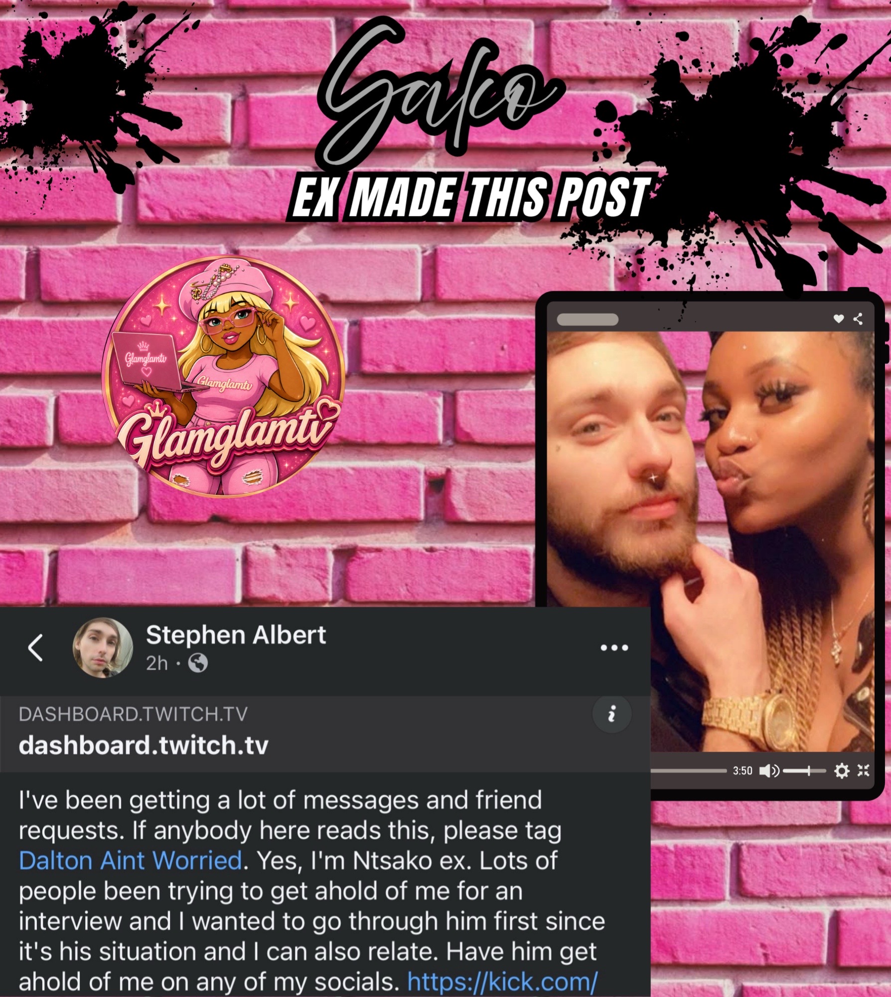 @glamglamtv 🩷🖤🩷🖤