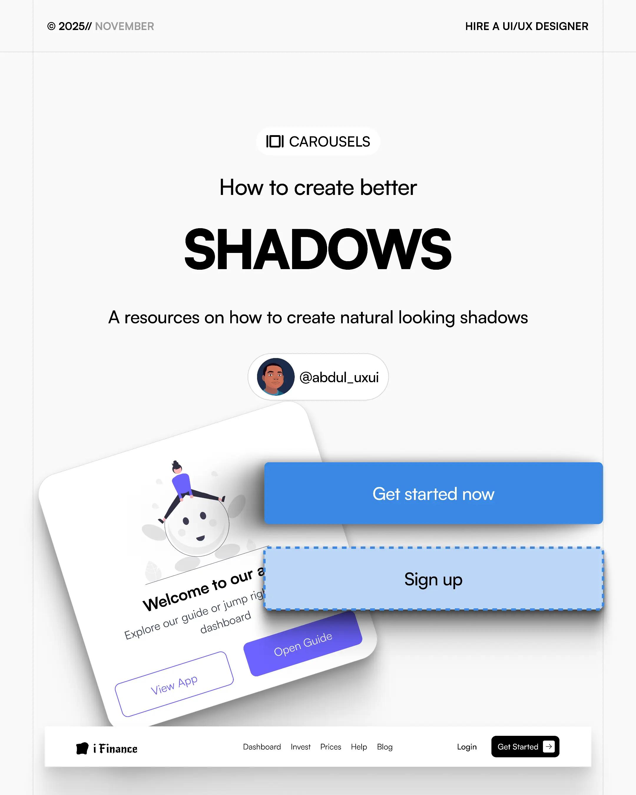 @Abdul — UI/UX Designer